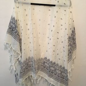 Boho swim coverup with tassels